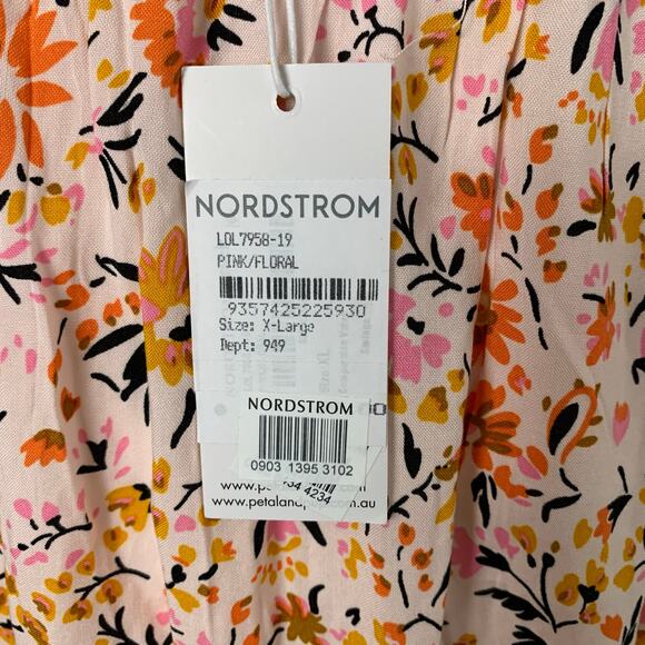 NEW Petal & Pup Size XL Women's Kelda Floral Maxi Dress Peach Coral Summer Boho - Picture 15 of 16